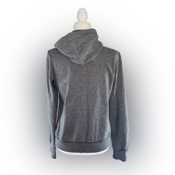 Aeropostale Grey Classic Vintage Y2K Front Zip Hoodie Size L Millennial Vibes - Picture 2 of 5